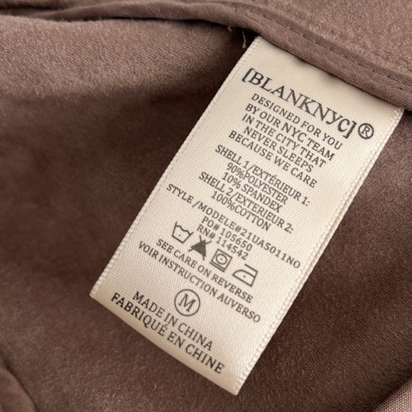 BLANKNYC Faux Suede Moto Jacket - Picture 4 of 5